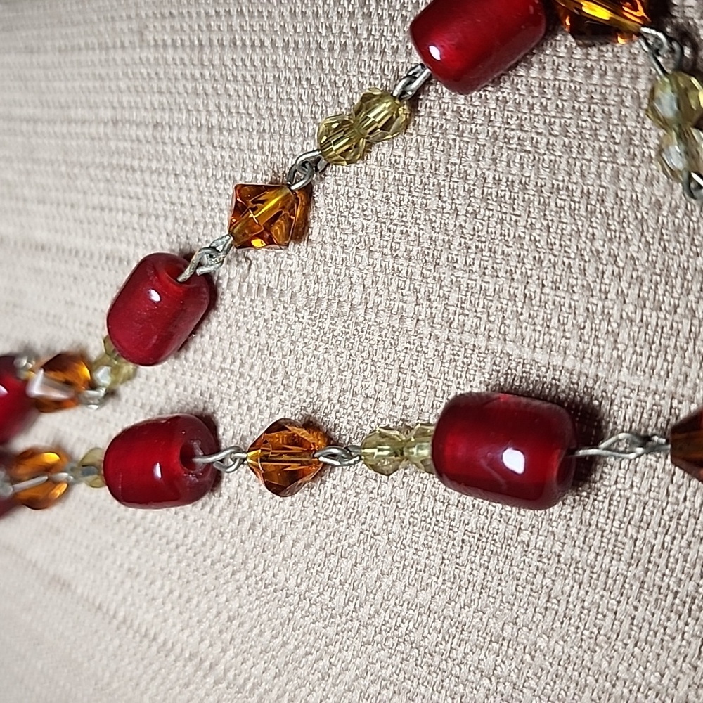 Vintage Baltic Amber Heart Necklace in Good Condition - Picture 11 of 12